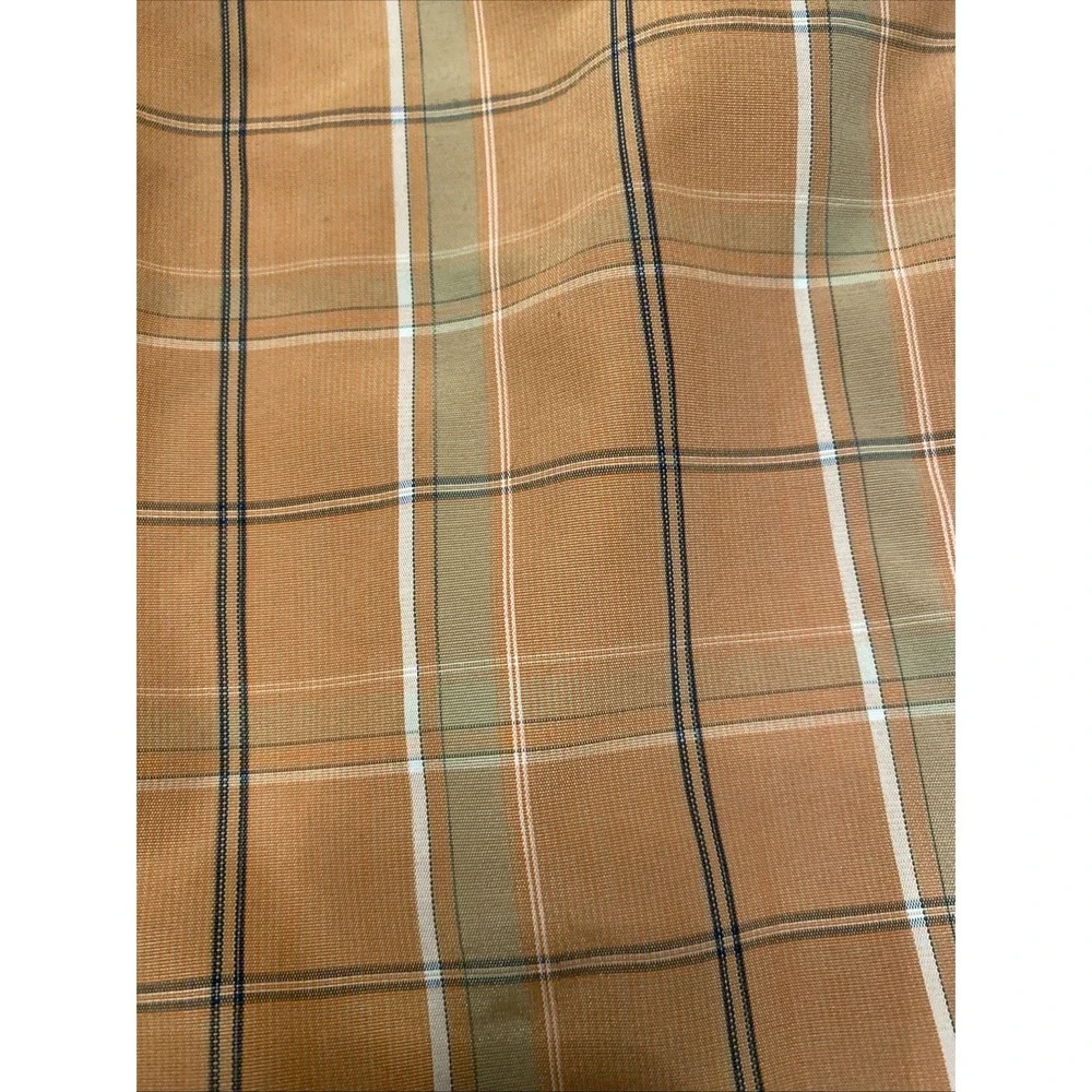 Vintage Columbia Shorts Mens‎ 38 Orange Plaid Flat Front Chino Hiking Outdoors